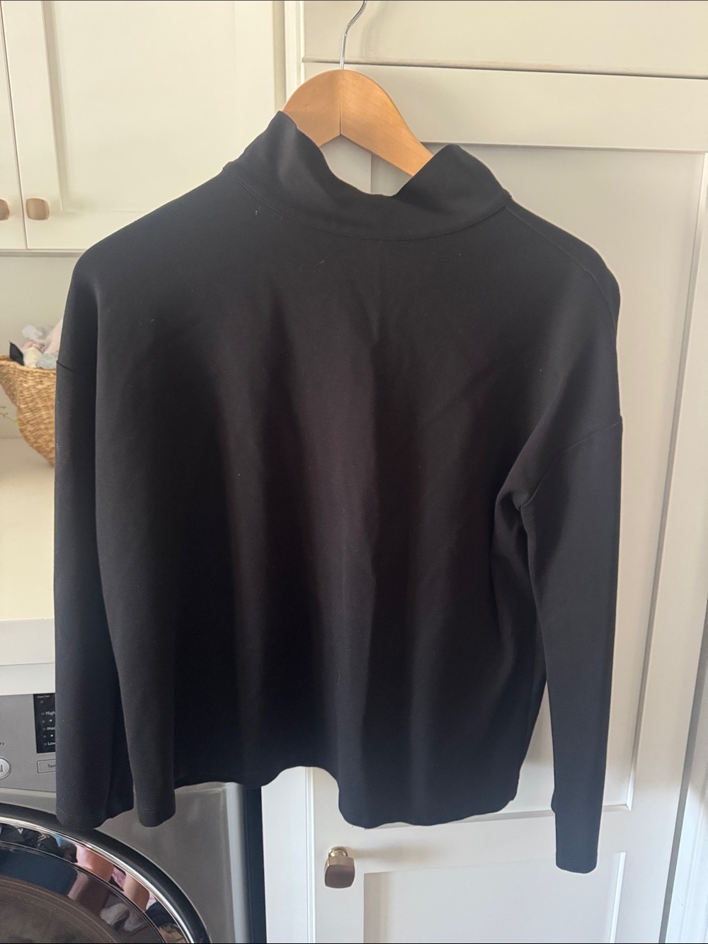 Emerson Fry Black Top with Branded Neck Tag